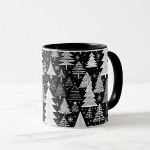 Monochromatische Weihnachten Tasse