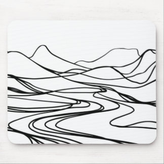 Monochromatische Zen-Tranquility-Mauspad Mousepad