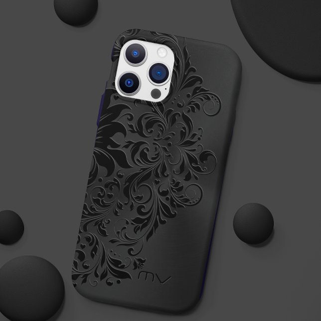 Monochromatisches Theme Metallic Black & Black Swi Case-Mate iPhone Hülle (Von Creator hochgeladen)