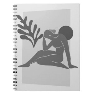 Monochrome Abstrakte Abbildung Notebook Notizblock