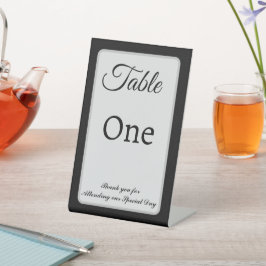 Monochrome, anpassbare Hochzeitstichtafelzeichen Sockelschild