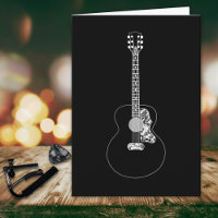 Monochrome Art Acoustic Gitarre Musikinstrument