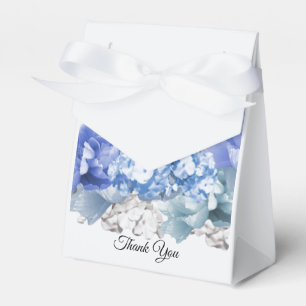 Monochrome blaue gemischte Blumen-Geschenkbox Geschenkschachtel
