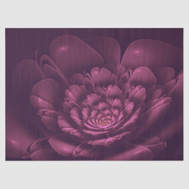 Monochrome Blume Seidenpapier (Vorderseite)