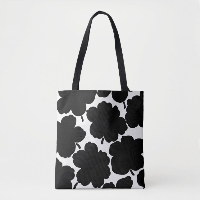 Monochrome Blütenfarbe Schwarz & Weiß (Vorderseite)
