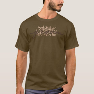 Monochrome Braunen Groom-Shirt T-Shirt