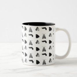 Monochrome Butterfly Mug Zweifarbige Tasse