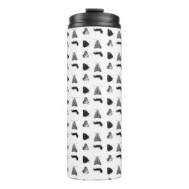 Monochrome Butterfly Thermosbecher