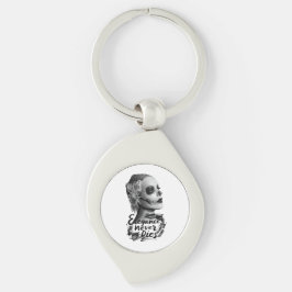 Monochrome Calavera Schlüsselanhänger
