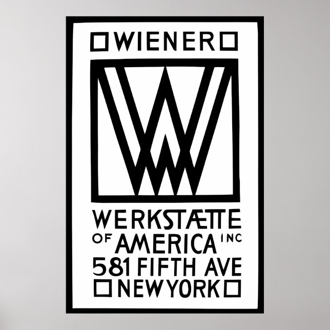 Monochrome Dackel Werkstaette Poster (Vorne)