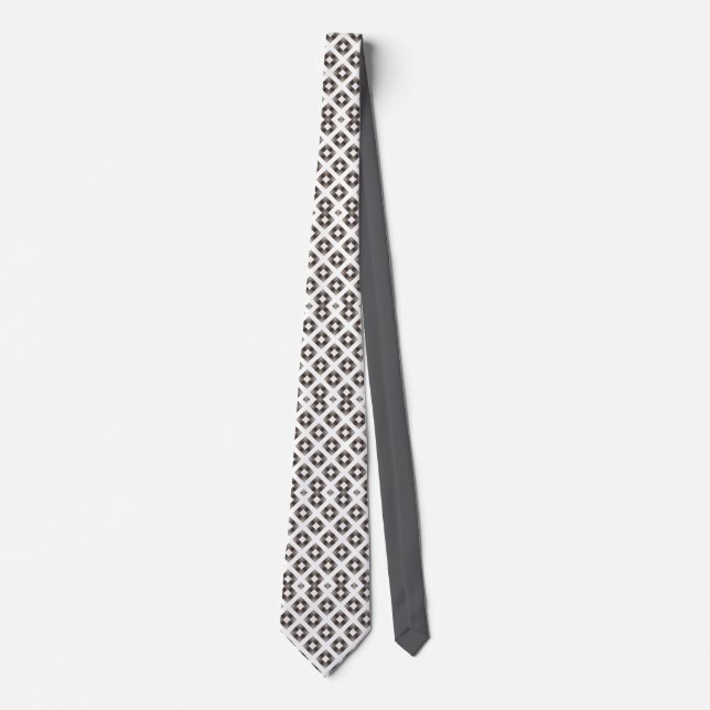 Monochrome Diamant Krawatte (Vorderseite)