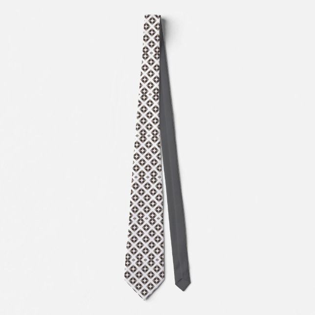Monochrome Diamond Neck Tie Krawatte (Vorderseite)