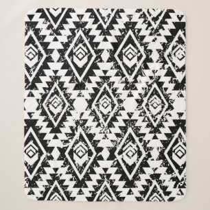 Monochrome, ethnisch nahtlose Muster Sherpadecke