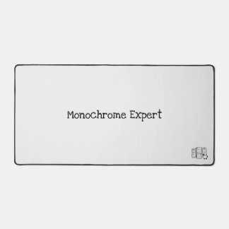Monochrome Expert Desk Mat für Designer Schreibtischunterlage