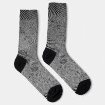 Monochrome Fingerabdruck-Muster-Socken