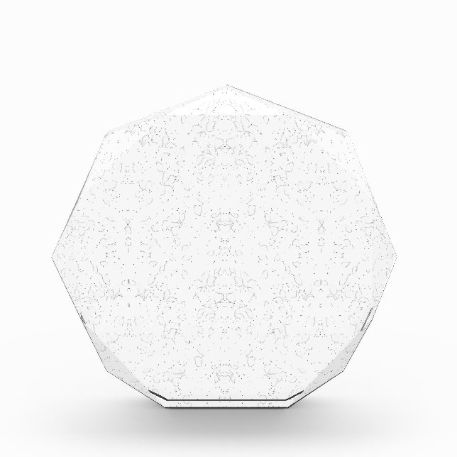 Monochrome Floral Pattern – Elegant Seamless Art Fotoblock (Vorderseite)