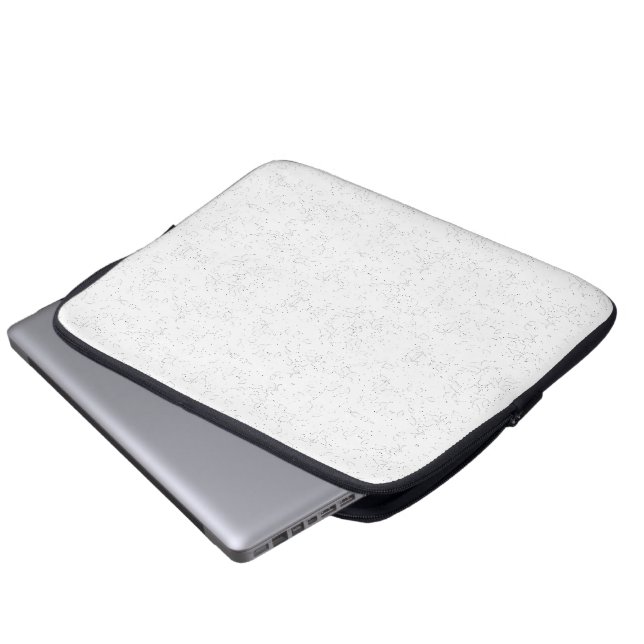 Monochrome Floral Pattern – Elegant Seamless Art Laptopschutzhülle (Vorne Knopf)