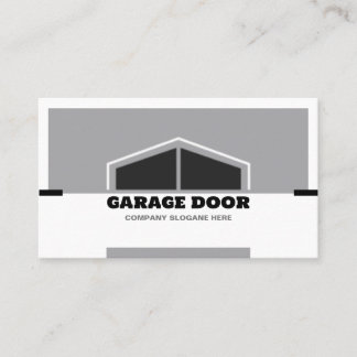 Monochrome Garage Door Visitenkarte
