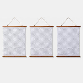 Monochrome Geometric Texture|Seamless Diamond Look Wandteppich Mit Holzrahmen