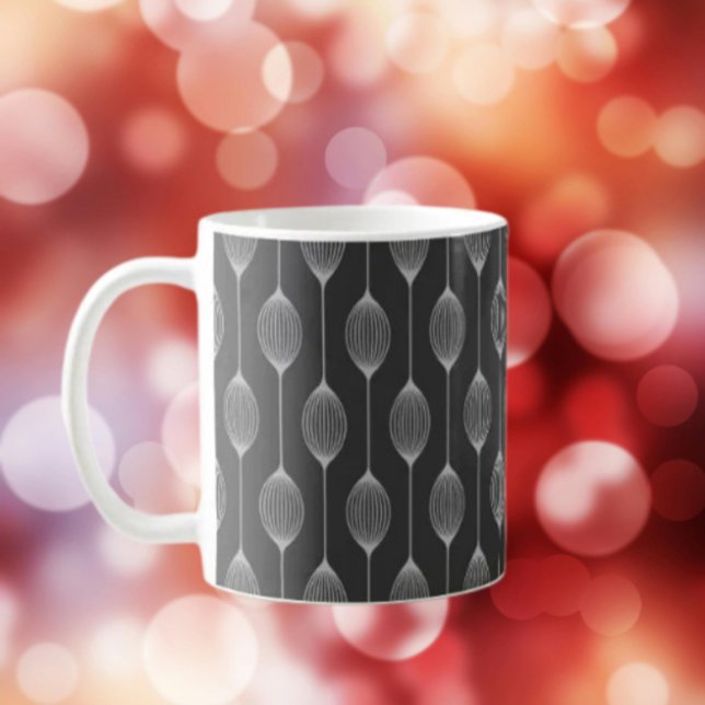 Monochrome Geometrie – Abstrakte Muster-Klassiktas Kaffeetasse (Von Creator hochgeladen)