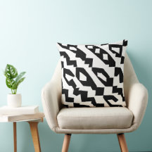 Monochrome geometrische Pillow