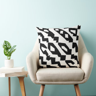 Monochrome geometrische Pillow Kissen