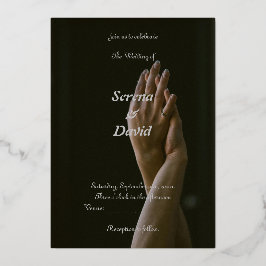 Monochrome Grace: Schwarz & Gray Einladung zur Hoc