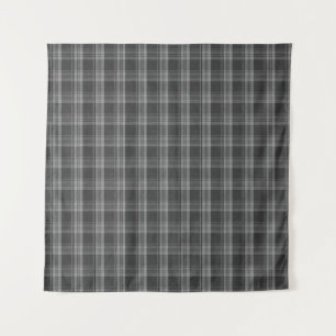 Monochrome grau geprüft wandteppich