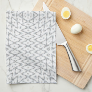 Monochrome, grau und weiß, geometrisch geschirrtuch