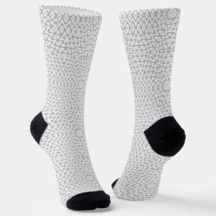 Monochrome, grau und weiß, geometrisch socken