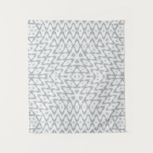 Monochrome, grau und weiß, geometrisch wandteppich