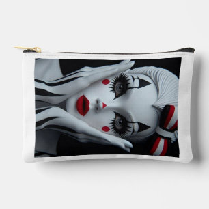 Monochrome Harlequin Makeup Bag - Bold & Elegant P Zubehörtasche