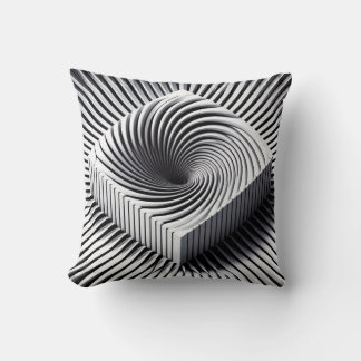 Monochrome Illusion Pillow Kissen