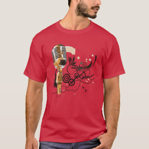 Monochrome Jazz: Minimalistischer Hintergrund für T-Shirt