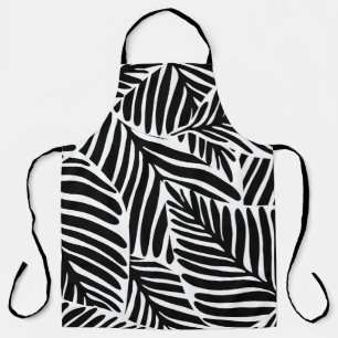 Monochrome Jungle Geometrie nahtloses Muster Schürze