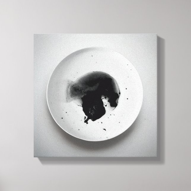 Monochrome Kaffeetextur abstrakt Art. 11 Leinwanddruck (Vorderseite)