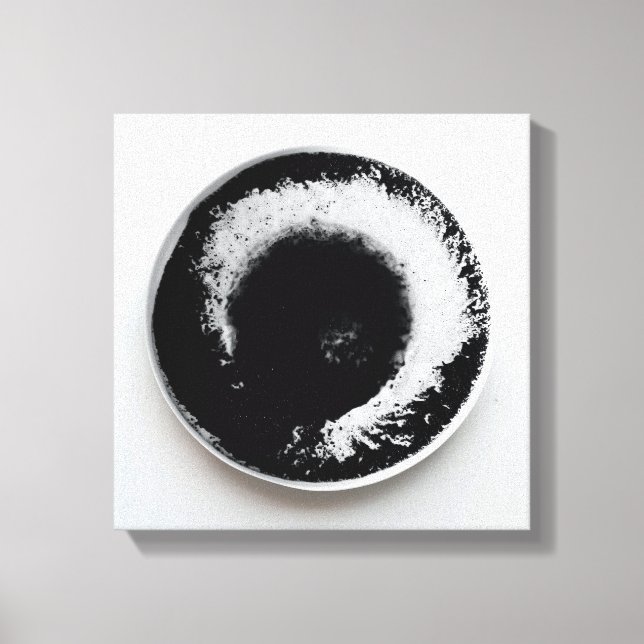 Monochrome Kaffeetextur abstrakt Art 15 Leinwanddruck (Vorderseite)