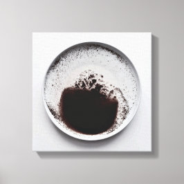 Monochrome Kaffeetextur abstrakt Art 4 Leinwanddruck