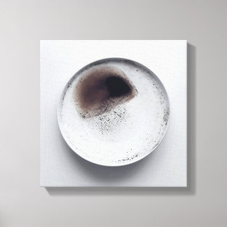 Monochrome Kaffeetextur abstrakt Art 6 Leinwanddruck