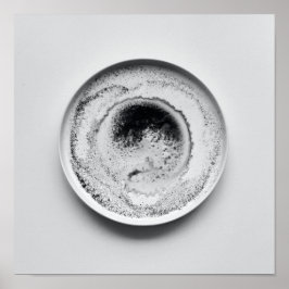 Monochrome Kaffeetextur abstrakte Kunst 20 Poster