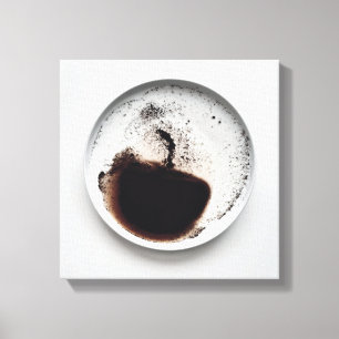 Monochrome Kaffeetextur abstrakte Kunst 9 Leinwanddruck