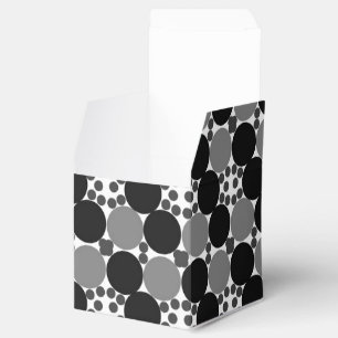 Monochrome Kreise: Abstrakt Schwarz Weiß Und Grau, Geschenkschachtel