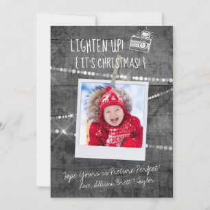 Monochrome Lighten Up! Weihnachtskarte