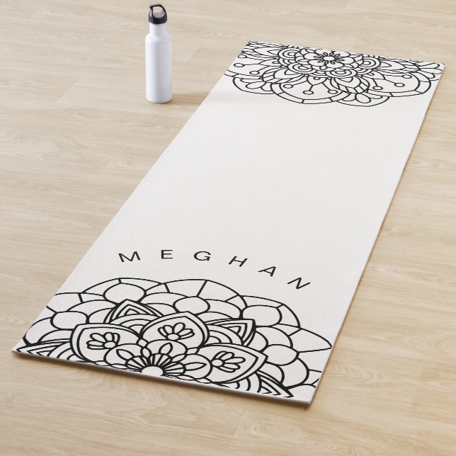 Monochrome Mandala ⎥ Monogram Yogmata Yogamatte (Beispiel)