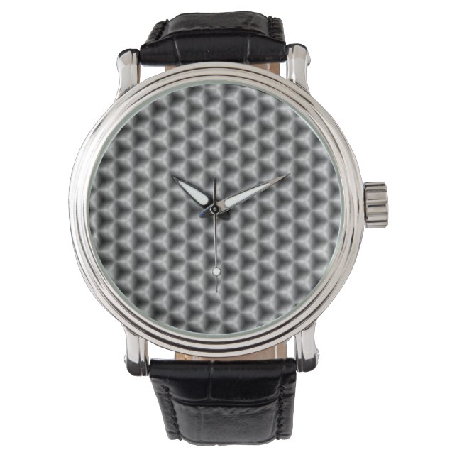 Monochrome marmorierte Kuben Armbanduhr (Vorderseite)