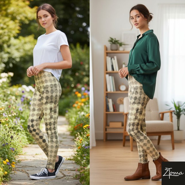 Monochrome Maus-Leggings Leggings (Von Creator hochgeladen)