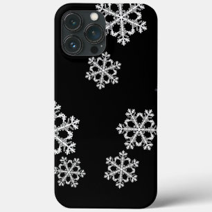 Monochrome Minimalistisch Snowflake Weihnachtsmust Case-Mate iPhone Hülle