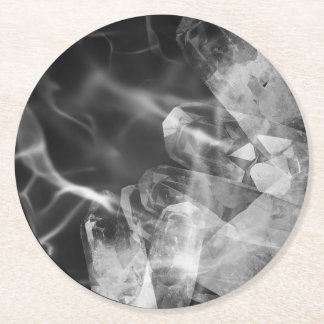 Monochrome modern coaster runder pappuntersetzer