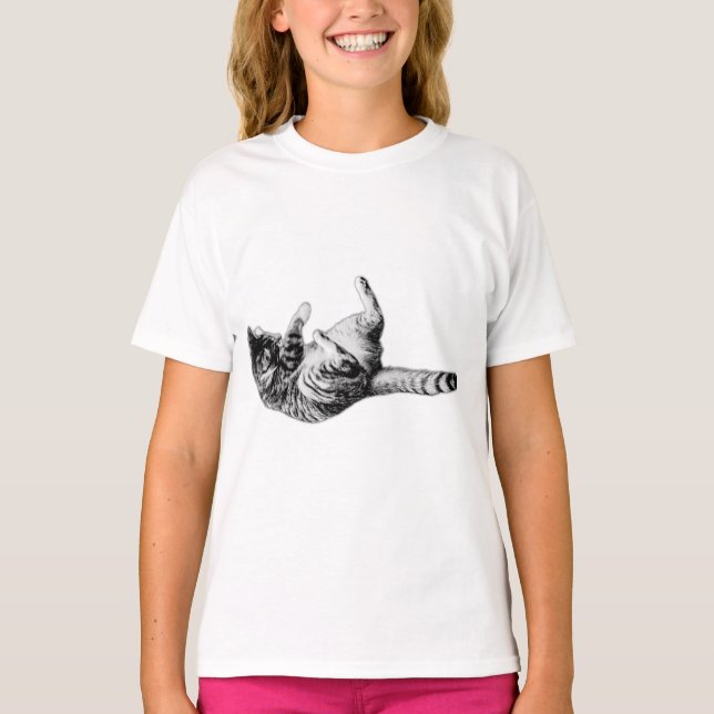 Monochrome Motion mit Stripteffekt T-Shirt (Vorderseite)