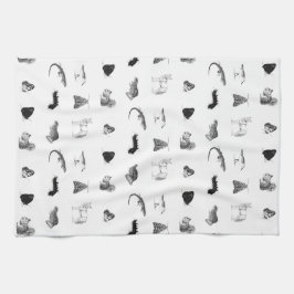Monochrome Nature Tea Towel Geschirrtuch